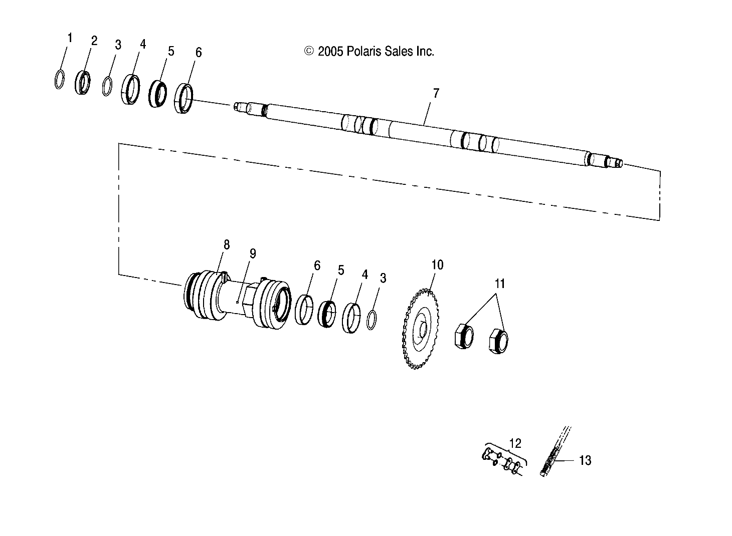 Foto diagrama Polaris que contem a peça 5020468