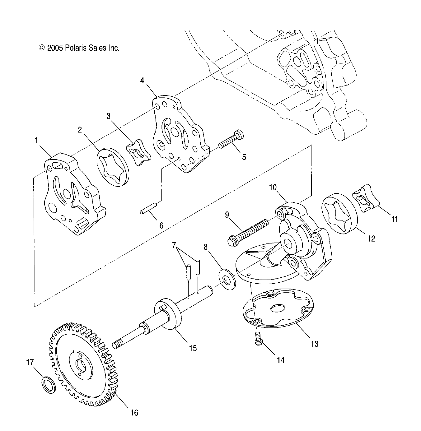 Foto diagrama Polaris que contem a peça 3087276