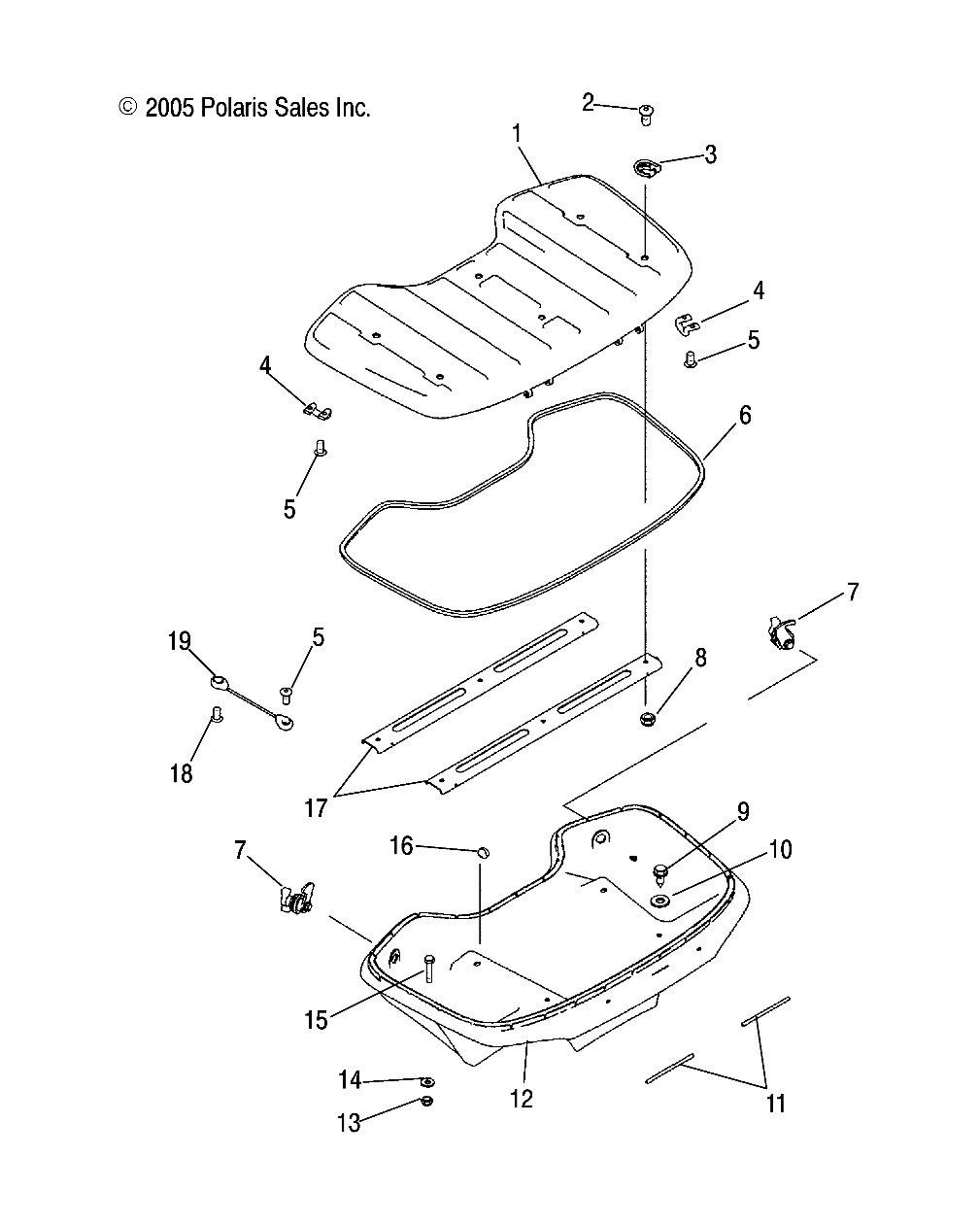 Part Number : 5133825 PIN-HINGE FRONT