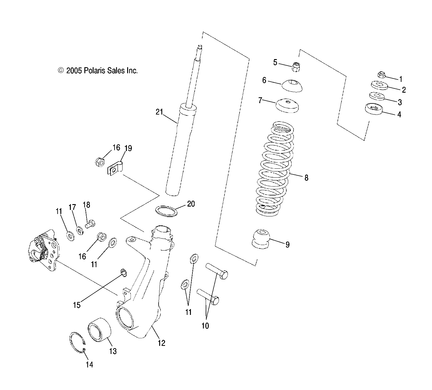 Foto diagrama Polaris que contem a peça 5134155