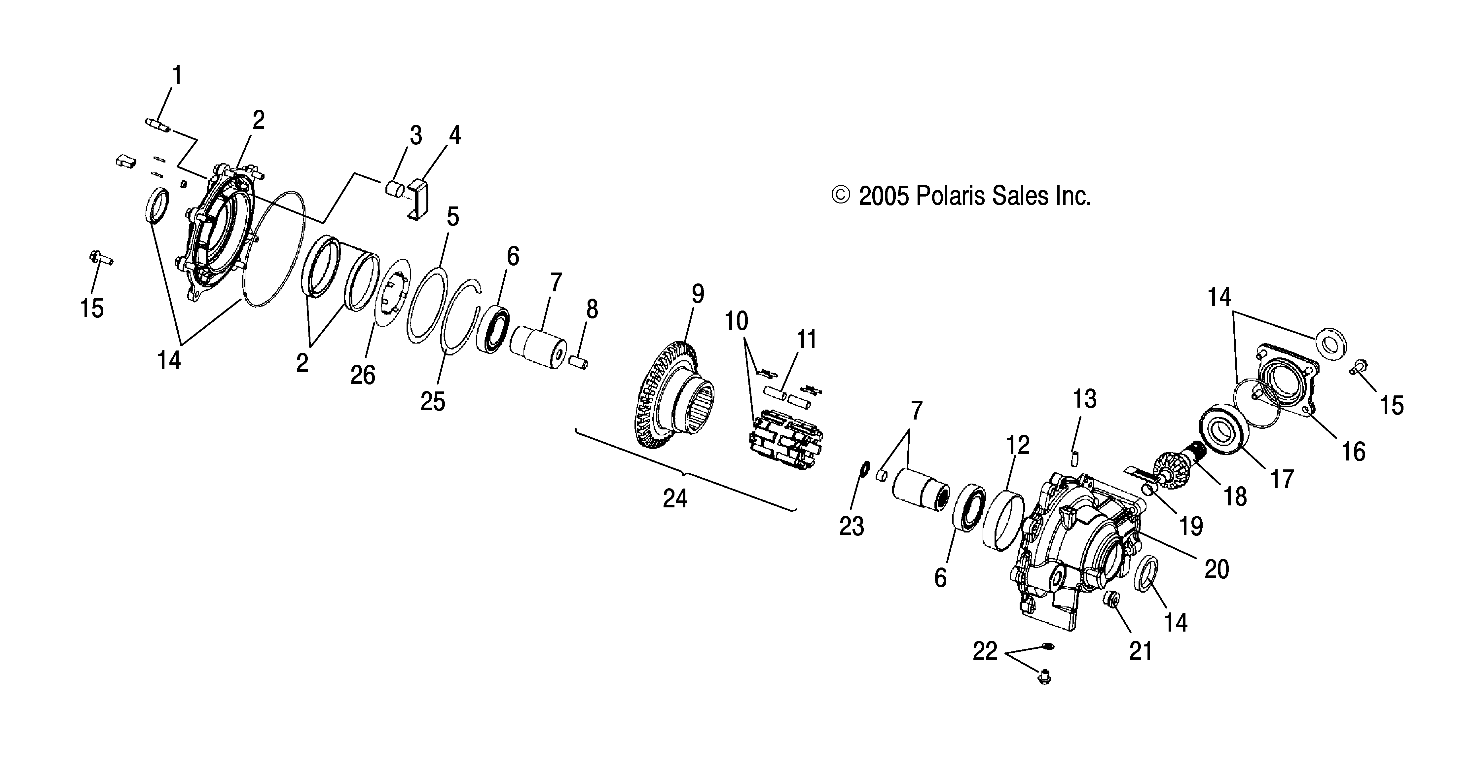 Foto diagrama Polaris que contem a peça 3234160