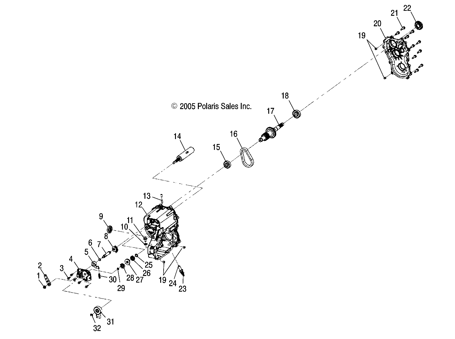 Foto diagrama Polaris que contem a peça 3233827