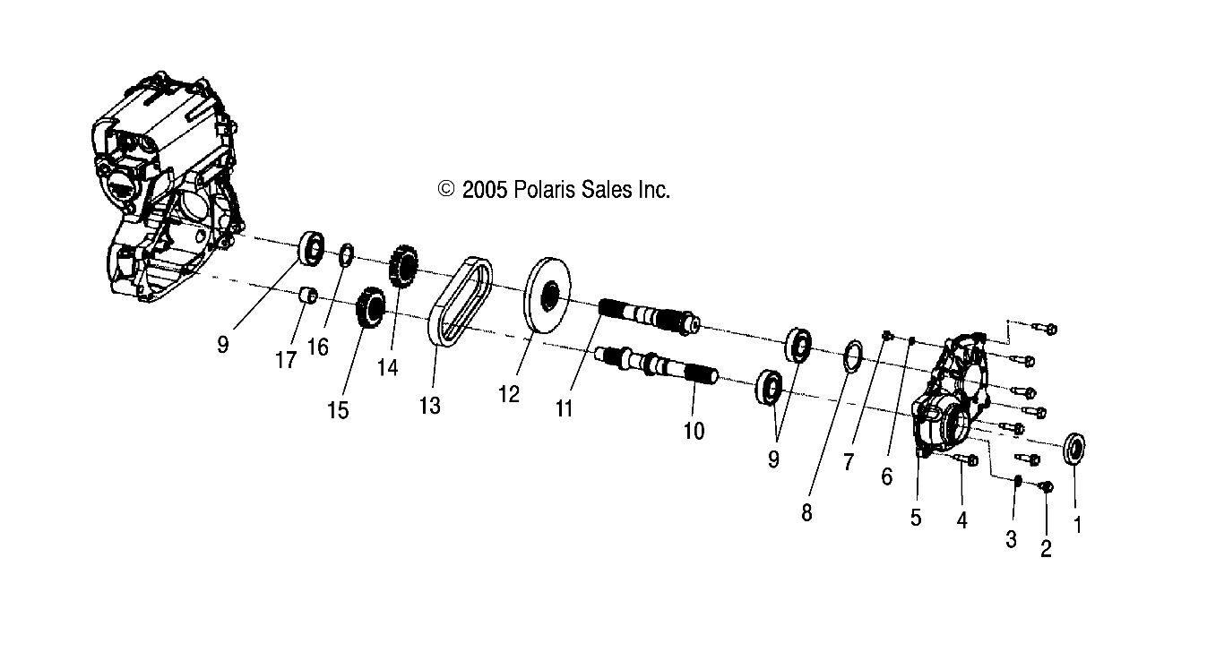 Foto diagrama Polaris que contem a peça 3233622