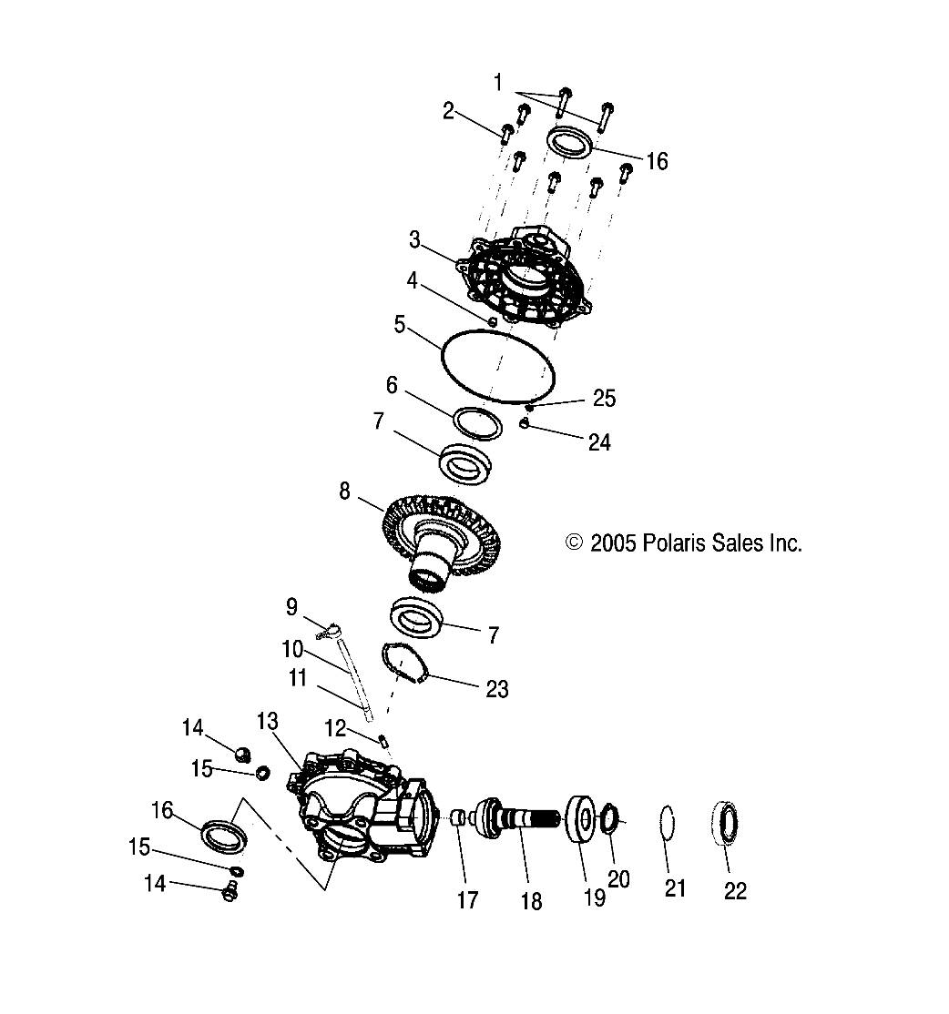 Foto diagrama Polaris que contem a peça 3234003