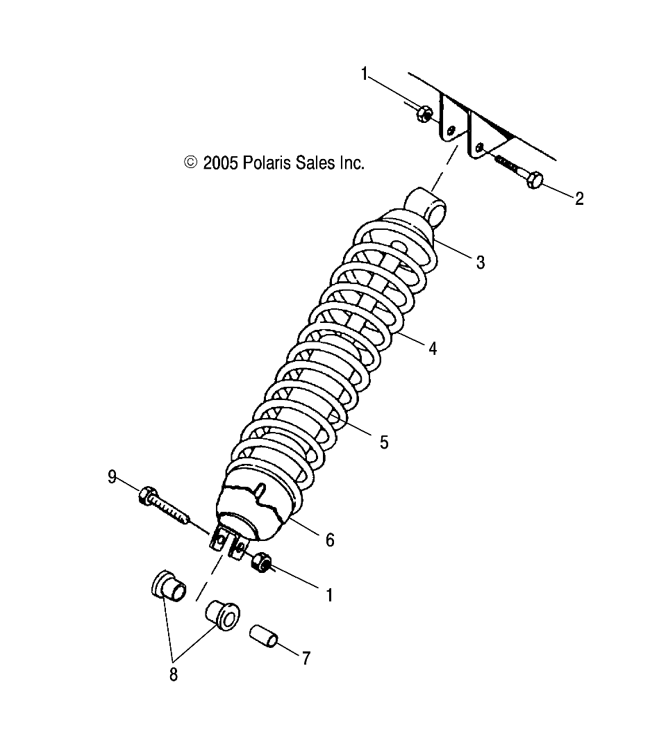 Foto diagrama Polaris que contem a peça 7041849-067