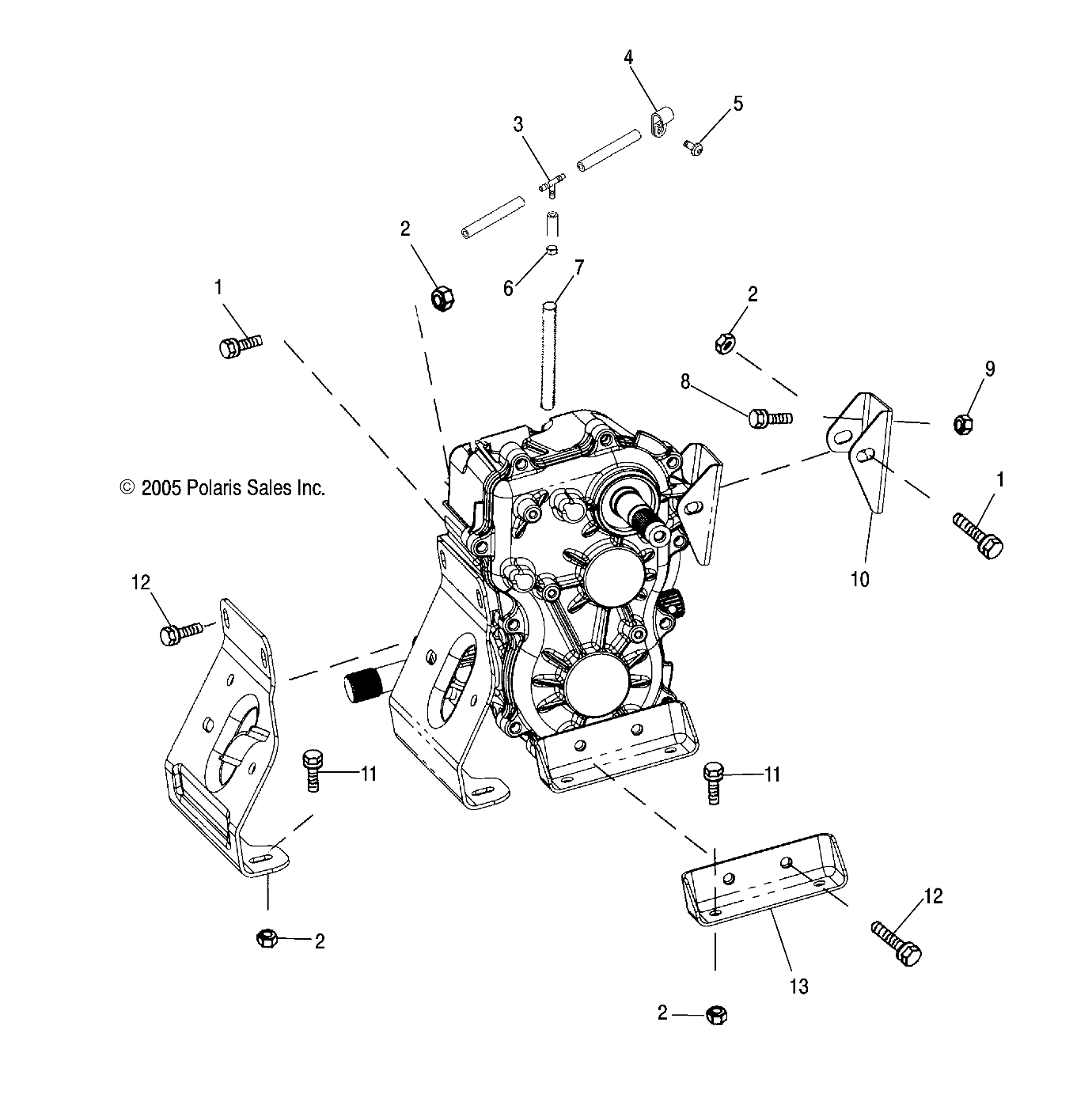 Foto diagrama Polaris que contem a peça 5242820-067