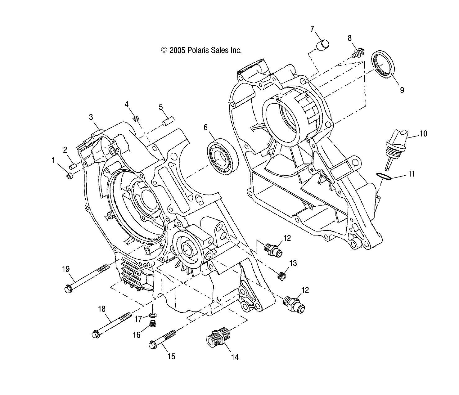 Foto diagrama Polaris que contem a peça 3084838