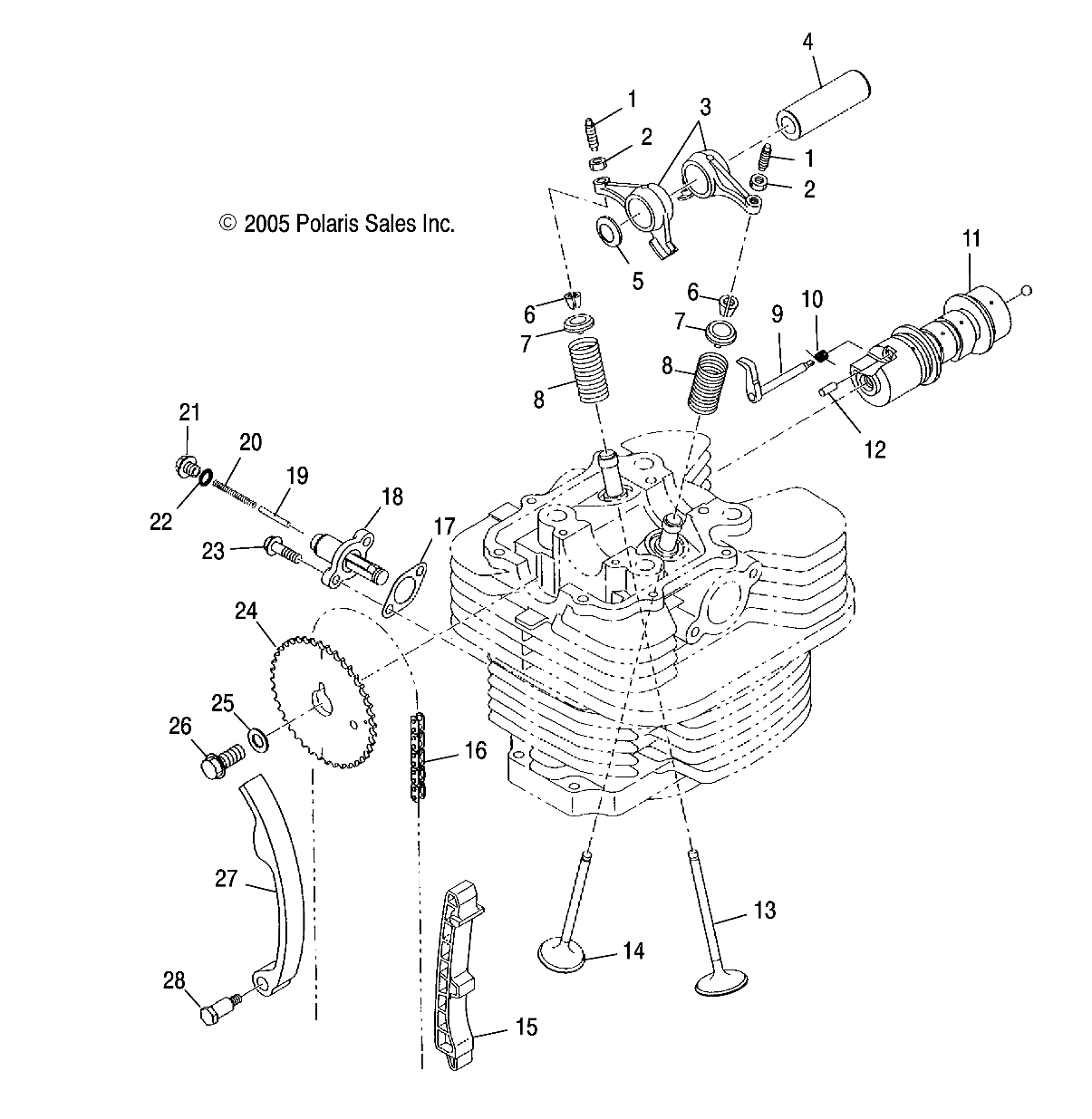 Foto diagrama Polaris que contem a peça 3087254