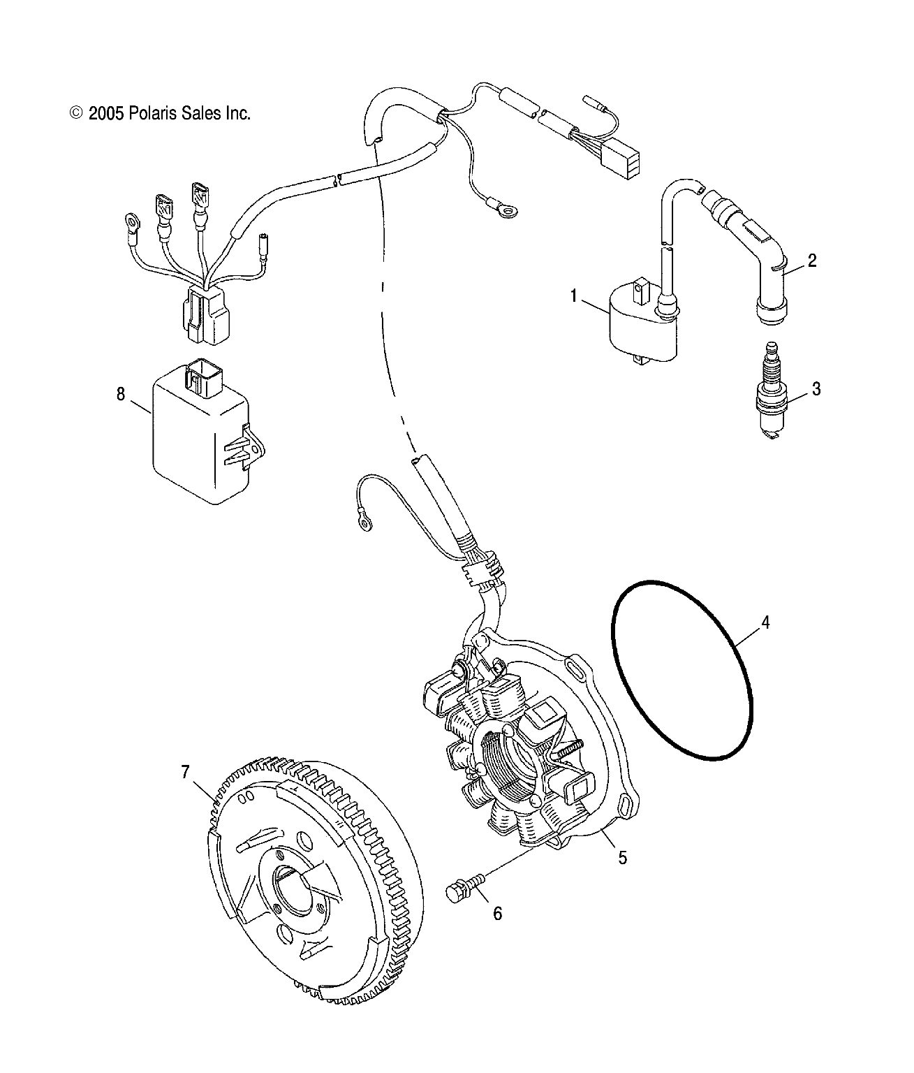 Foto diagrama Polaris que contem a peça 3086484