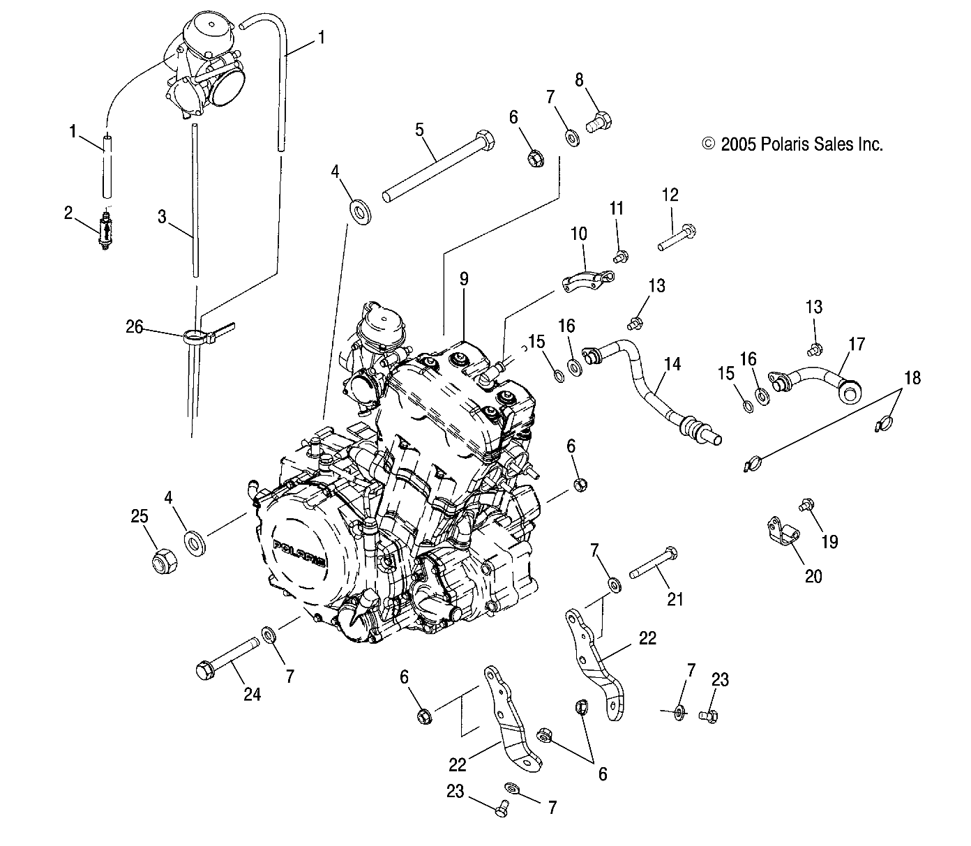 Foto diagrama Polaris que contem a peça 3089907