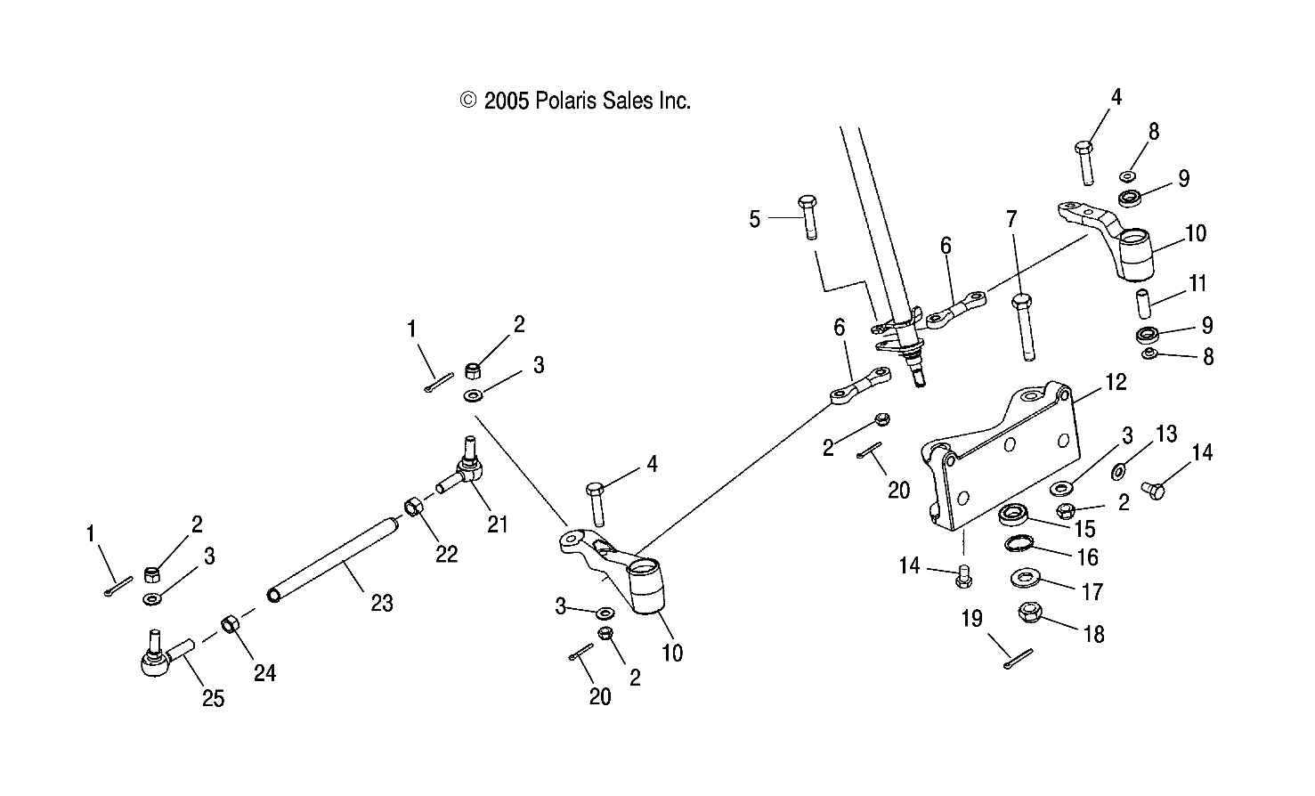 Foto diagrama Polaris que contem a peça 7542432