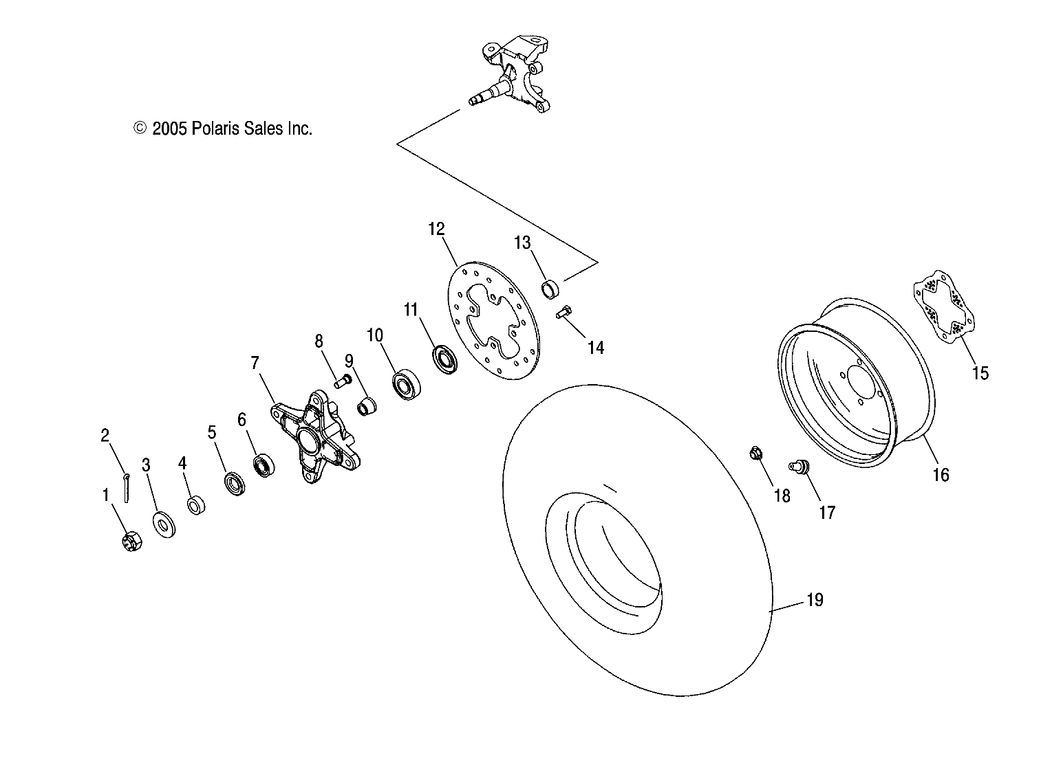 Foto diagrama Polaris que contem a peça 5133343