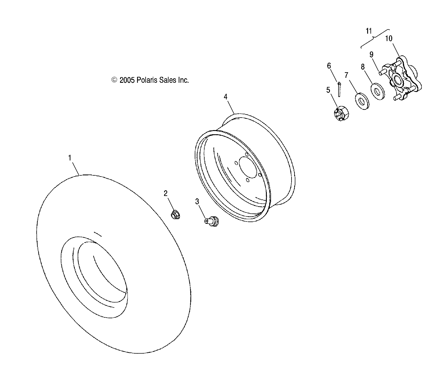 Foto diagrama Polaris que contem a peça 1520728-293