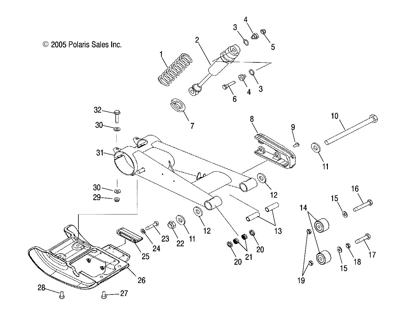 Foto diagrama Polaris que contem a peça 7547107