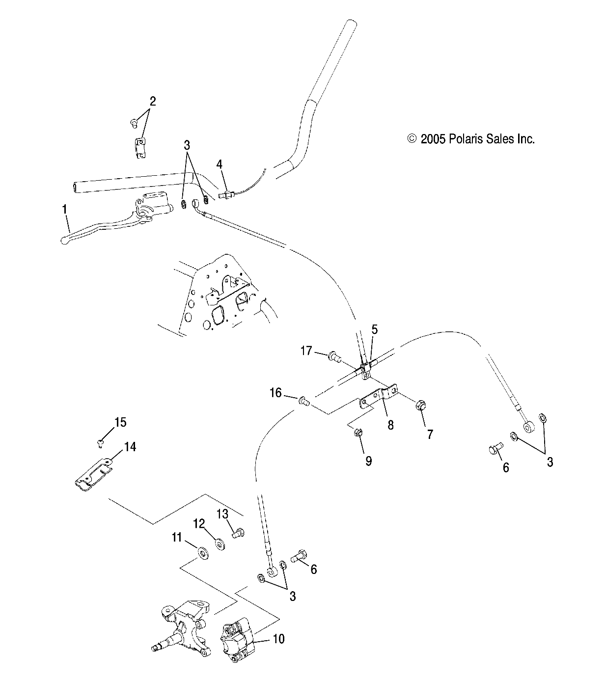 Foto diagrama Polaris que contem a peça 5248779