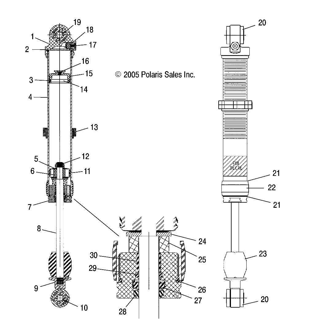 Foto diagrama Polaris que contem a peça 1500180