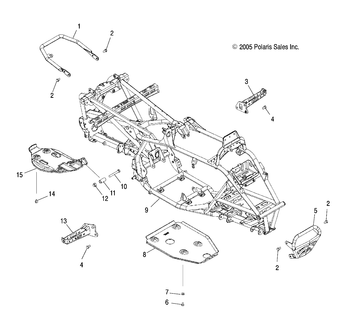 Part Number : 1015050-385 WELD-MAIN FRAME SLVR