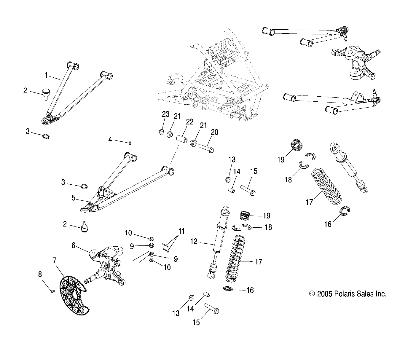 Part Number : 7043138 SHOCK-FOX FRONT