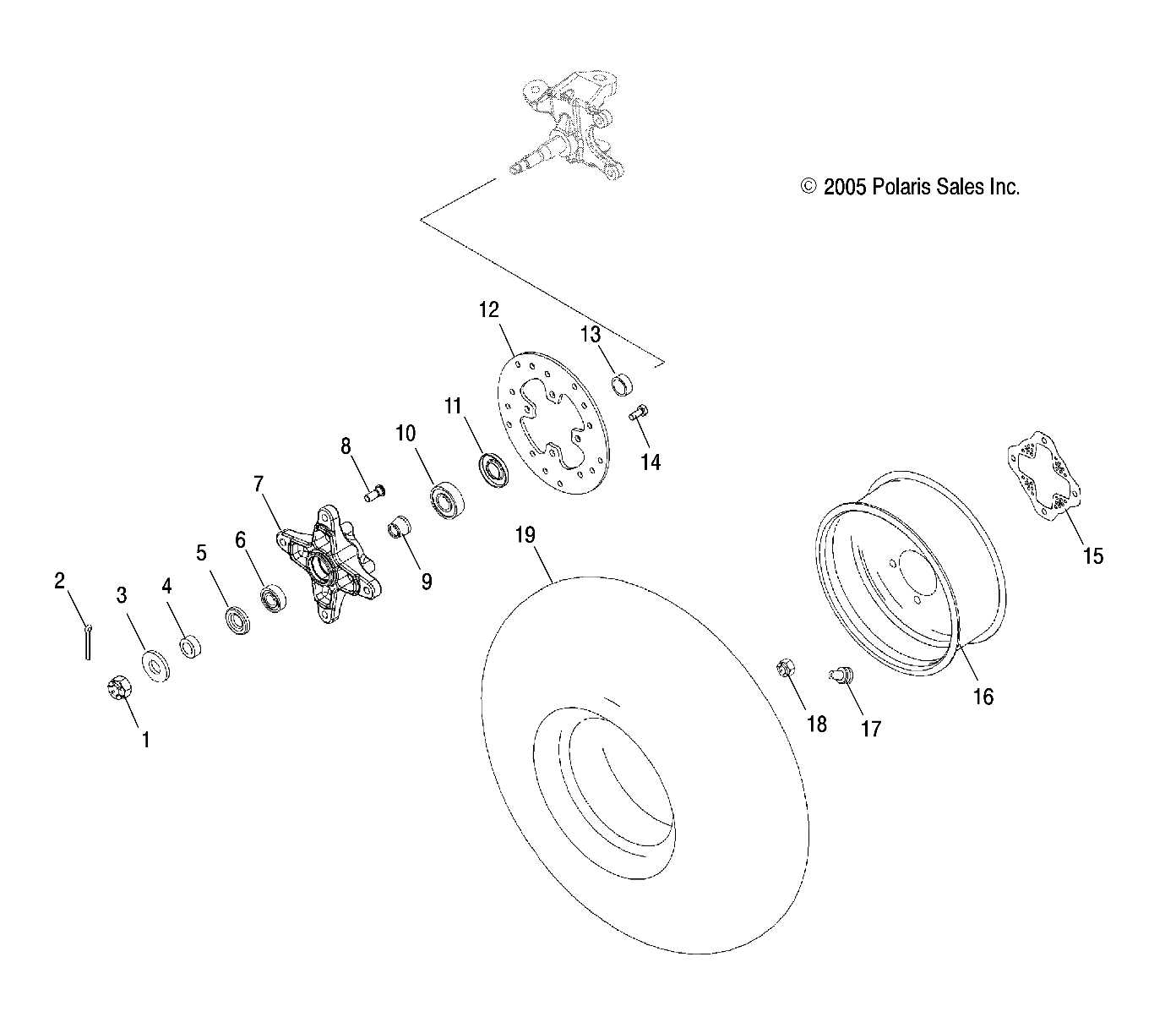 Foto diagrama Polaris que contem a peça 5412976