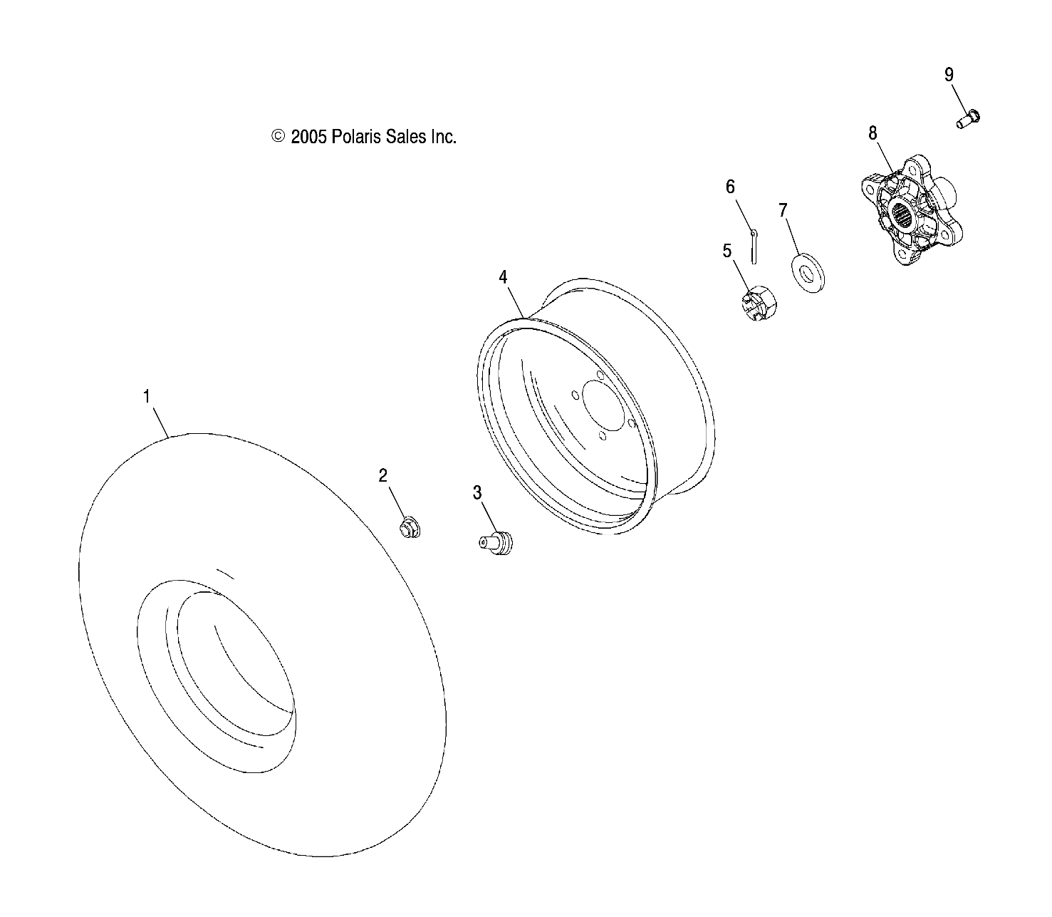 Foto diagrama Polaris que contem a peça 5412977