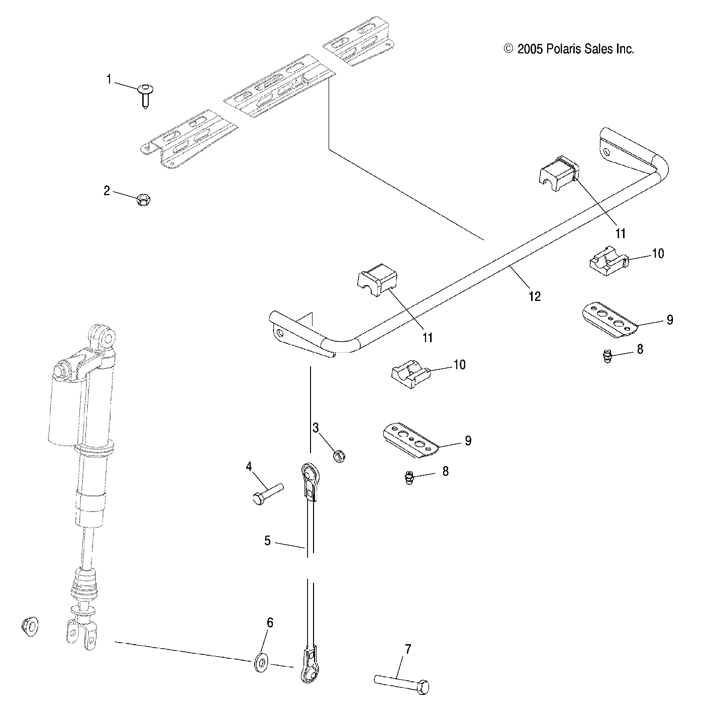 Foto diagrama Polaris que contem a peça 1015342-067