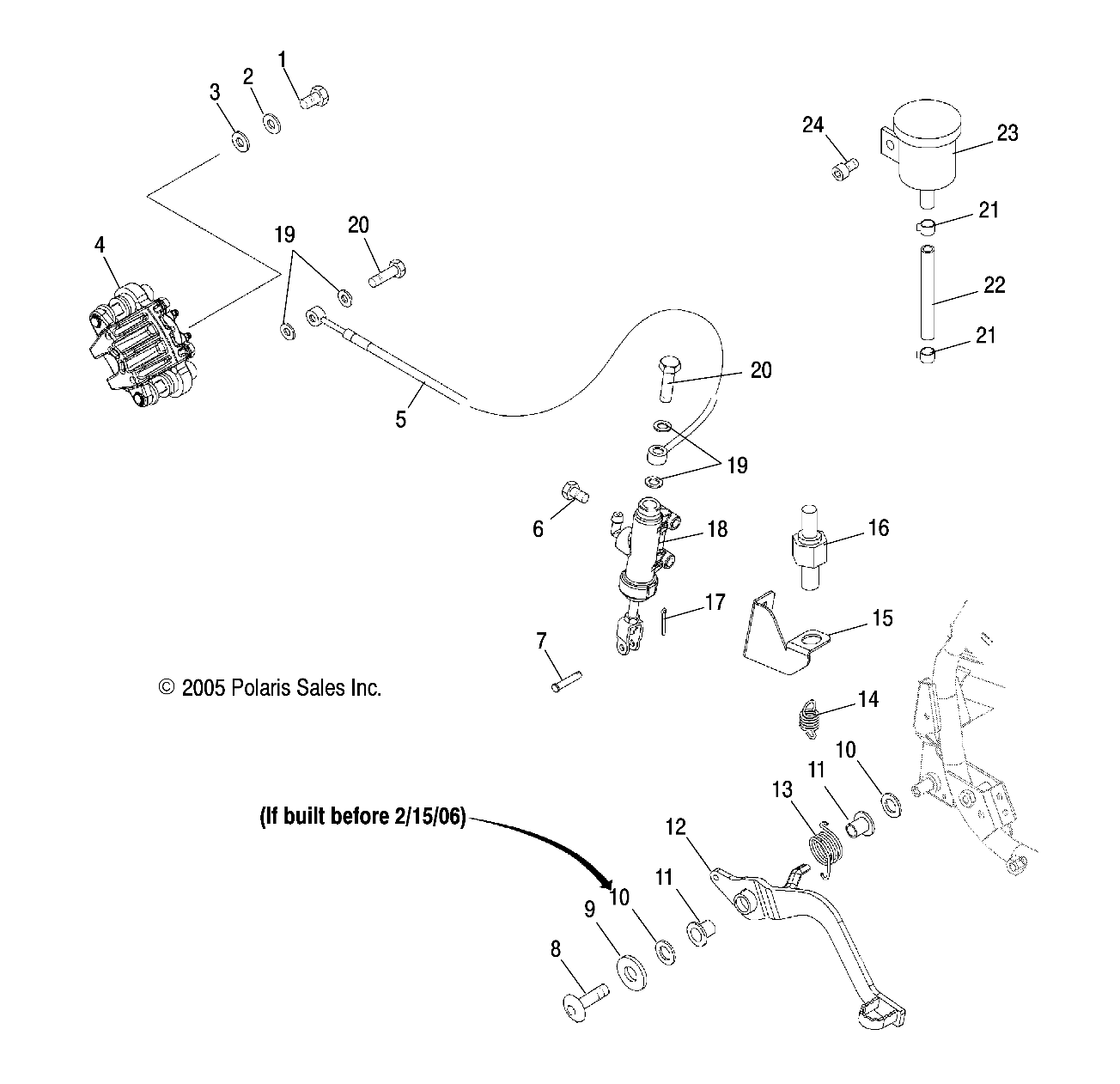 Part Number : 1910915 LINE-BRAKE MSTR CYL TO CALIPER