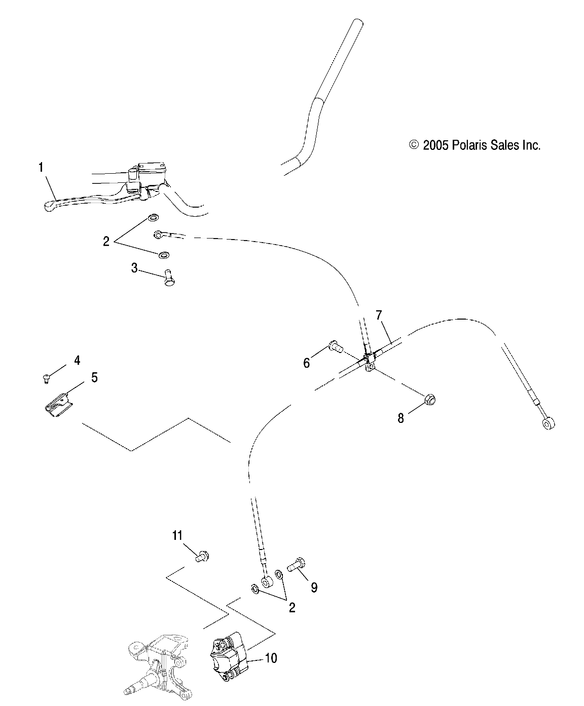 Foto diagrama Polaris que contem a peça 1911111