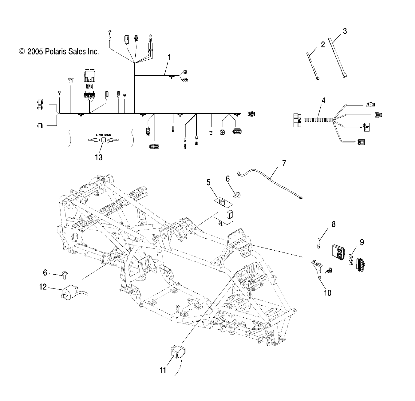 Part Number : 2410586 HARNESS-MAIN