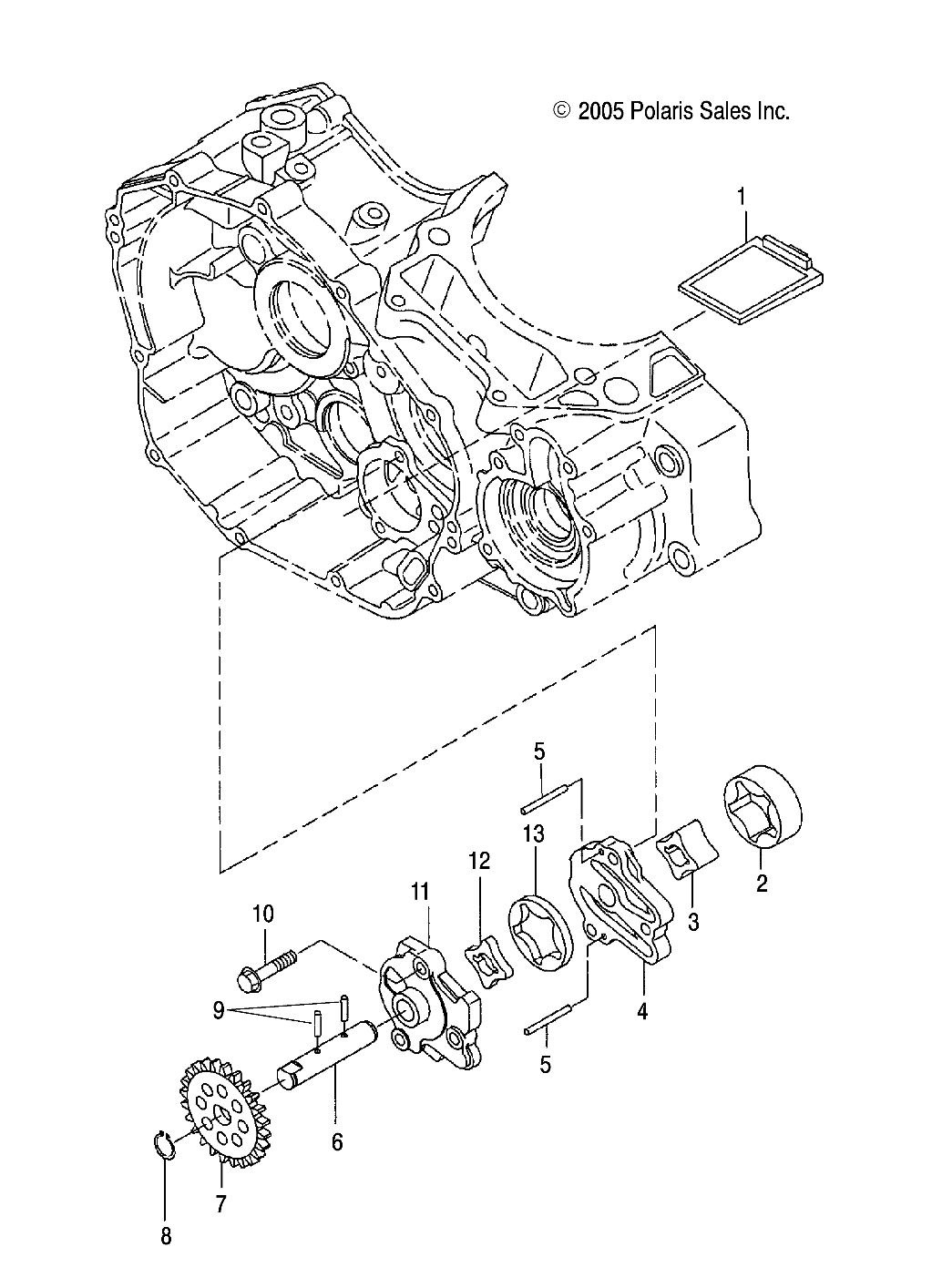 Foto diagrama Polaris que contem a peça 3088152