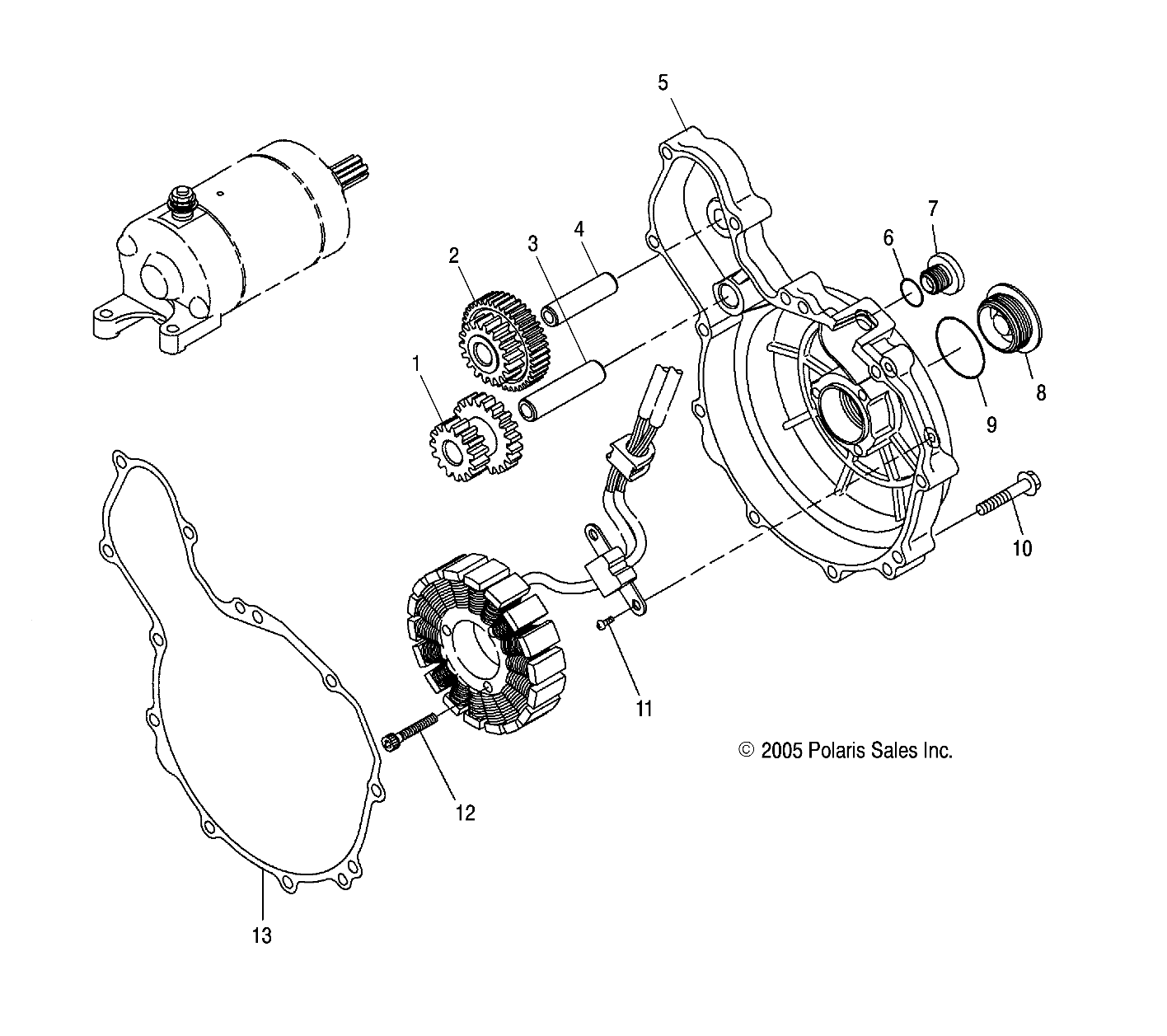 Foto diagrama Polaris que contem a peça 3088060