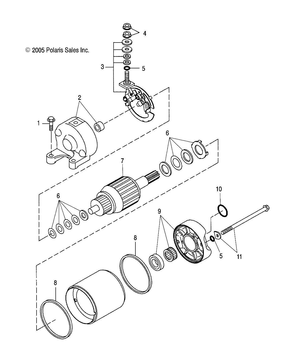 Foto diagrama Polaris que contem a peça 3088167