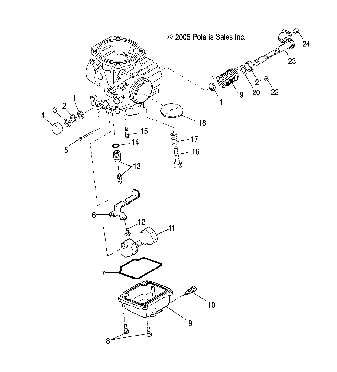 Foto diagrama Polaris que contem a peça 3130517