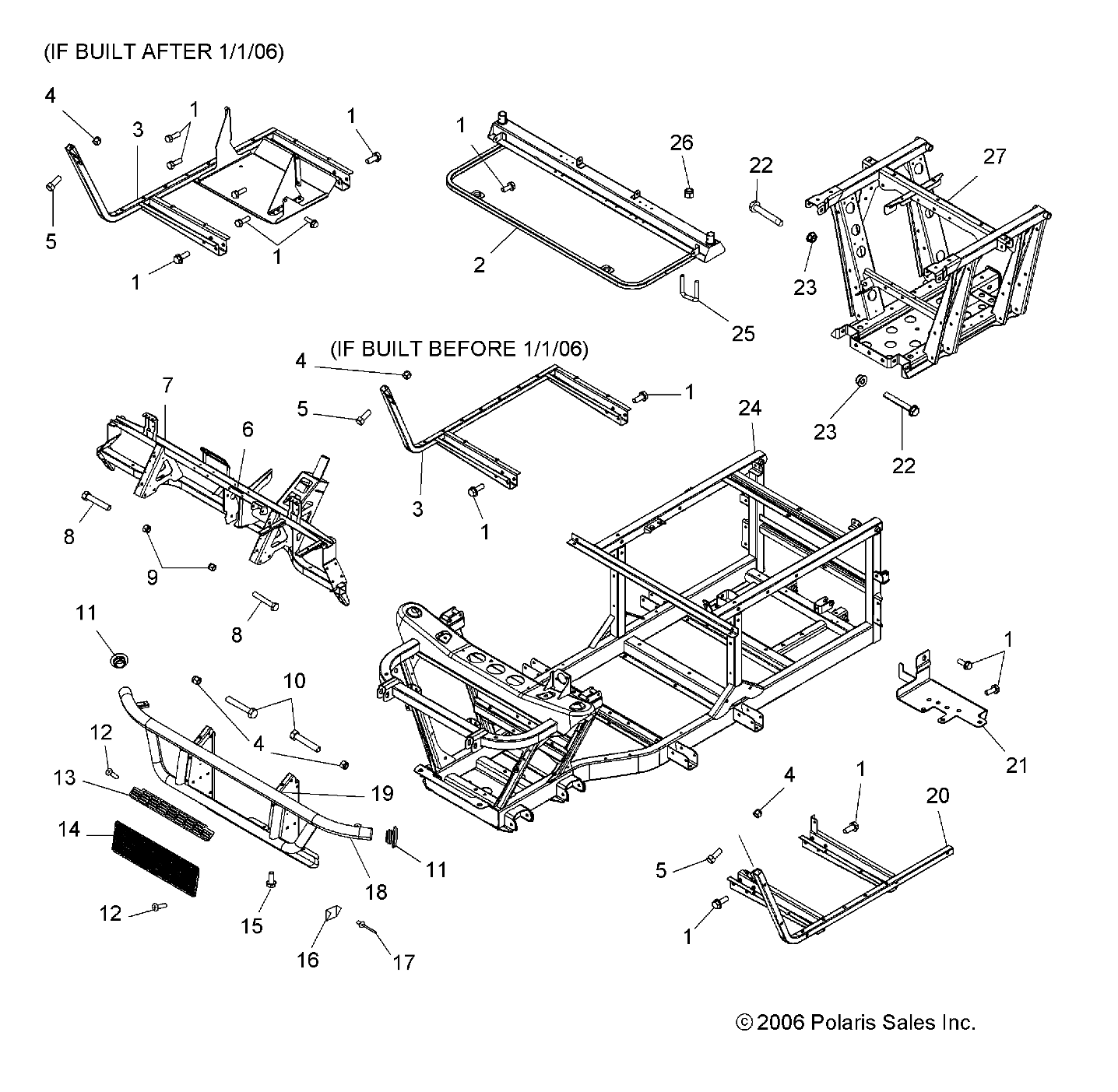 Foto diagrama Polaris que contem a peça 1015483-067