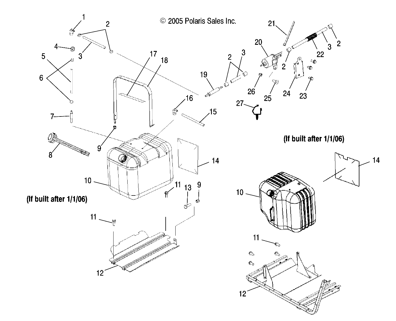 Foto diagrama Polaris que contem a peça 5247174-067