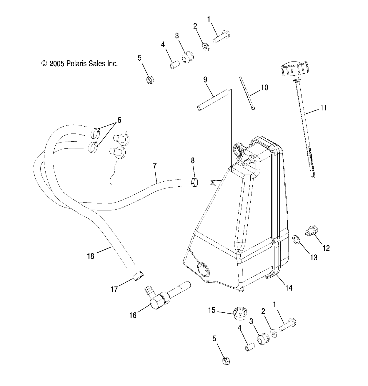 Part Number : 1261654 OIL TANK WELDMENT