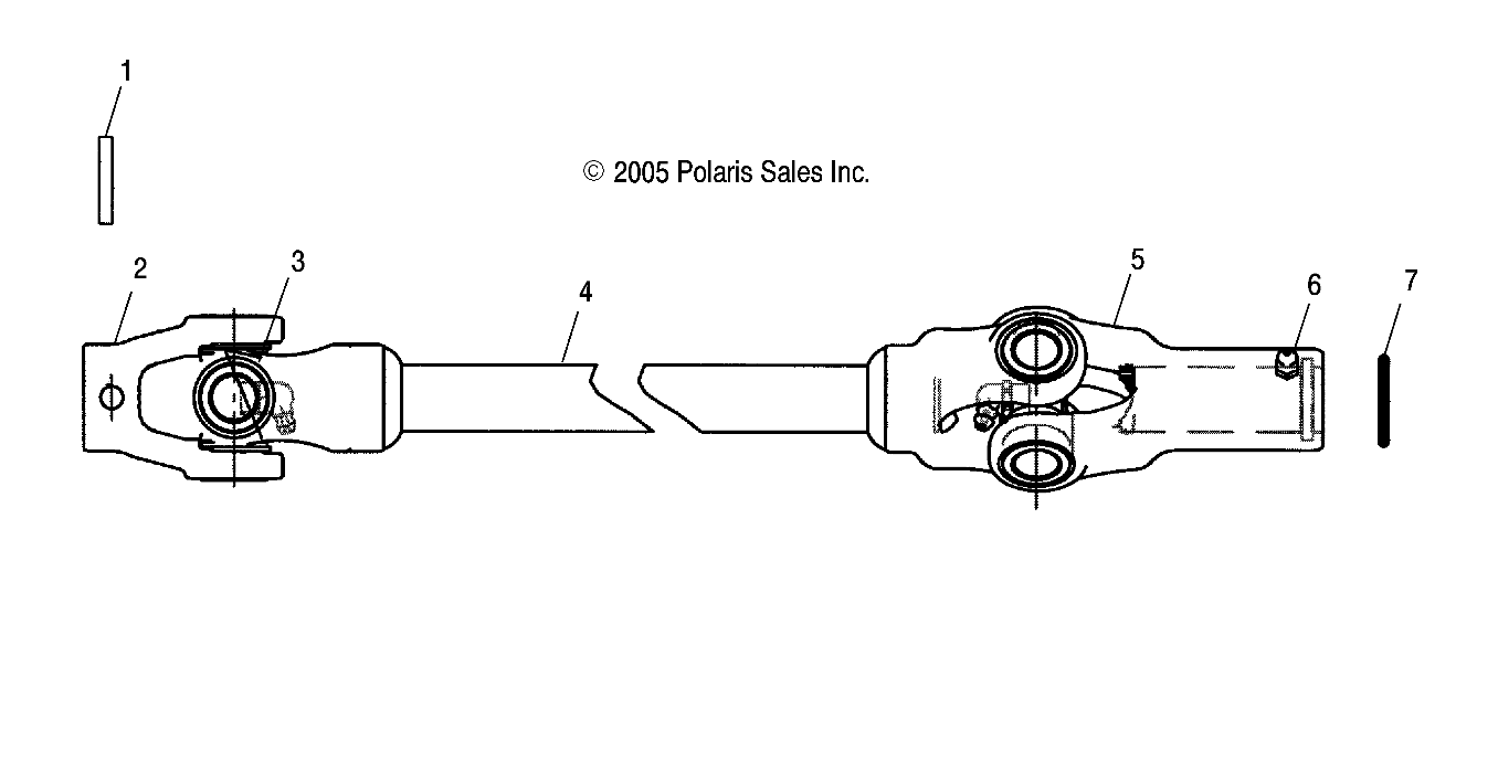 Part Number : 1332615 PROP SHAFT ASSEMBLY  FRONT