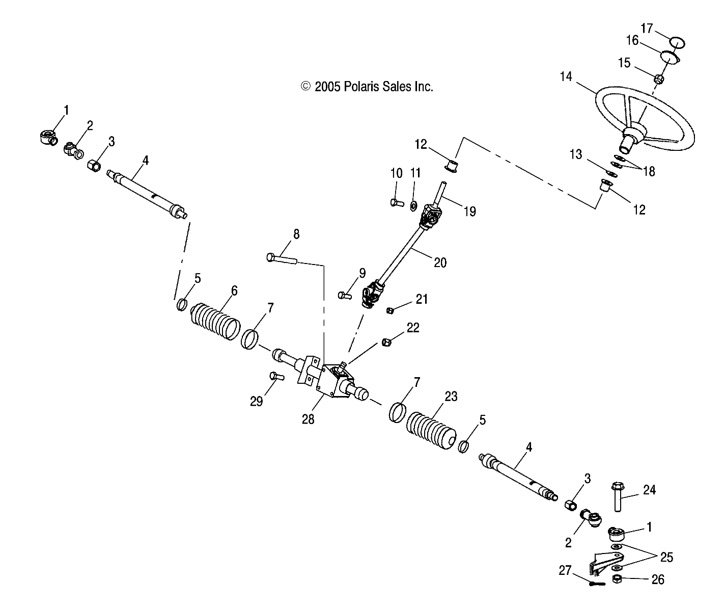 Foto diagrama Polaris que contem a peça 5434768