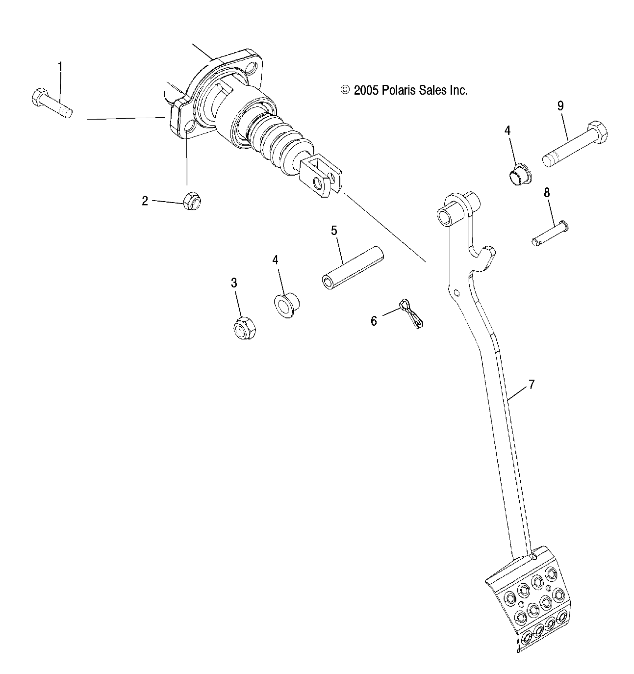 Part Number : 1013521-067 PEDAL BRAKE BLK