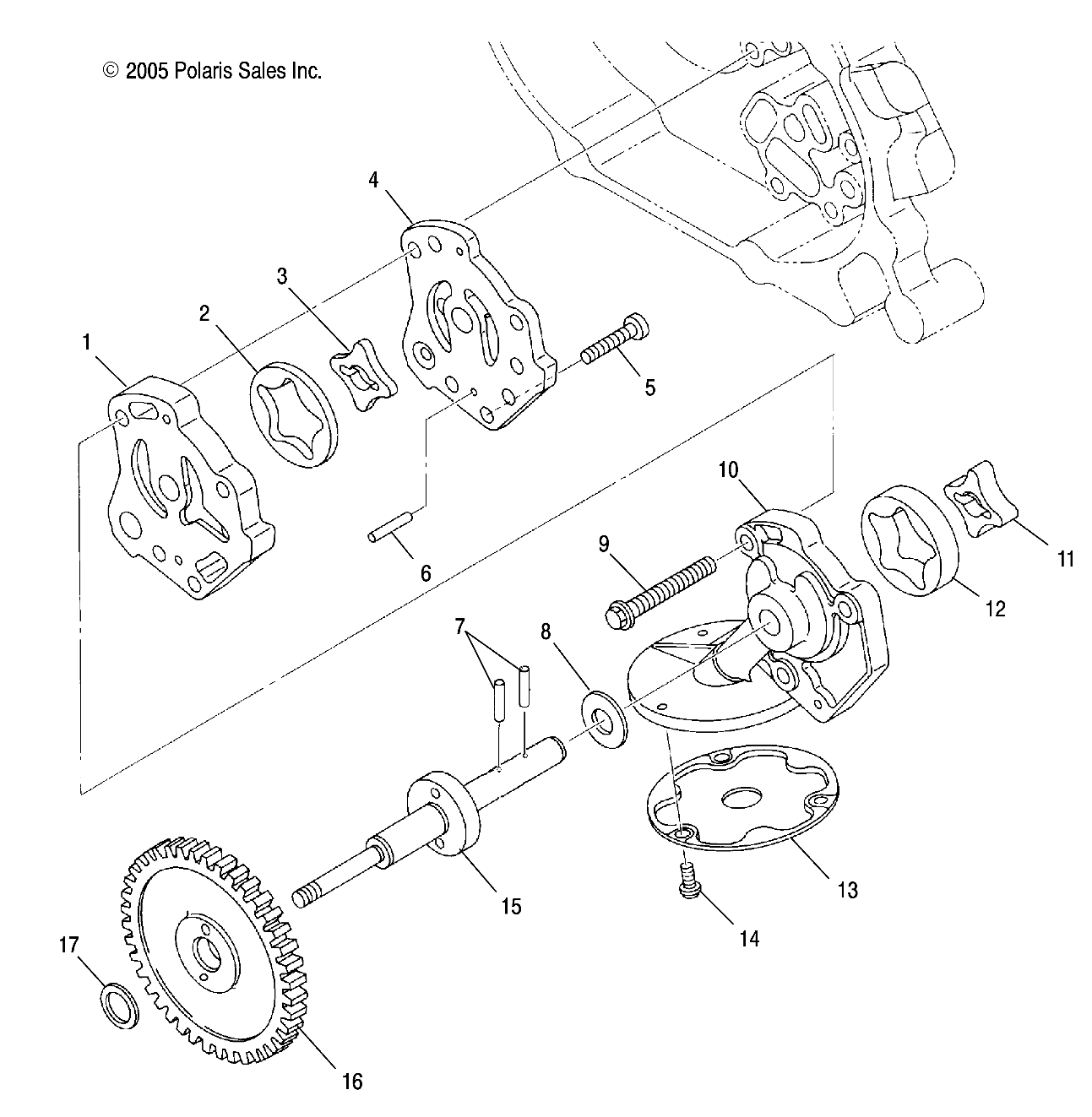 Part Number : 3087264 OIL PUMP CASE 1