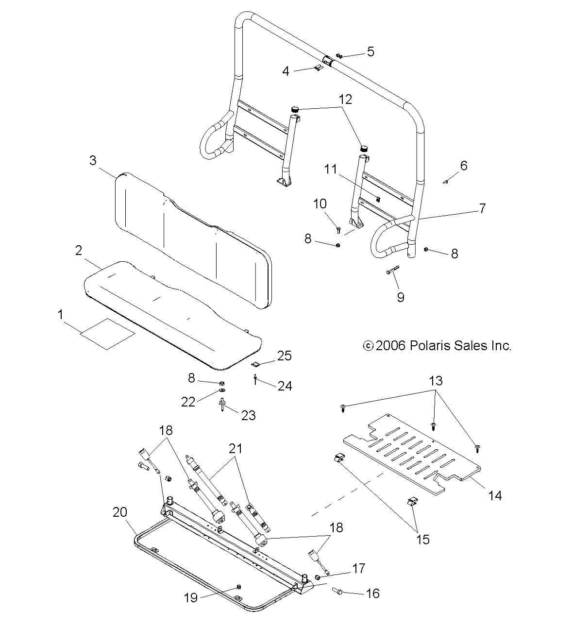 Part Number : 1015312-067 WELD-CAB/SEAT BASE BLK