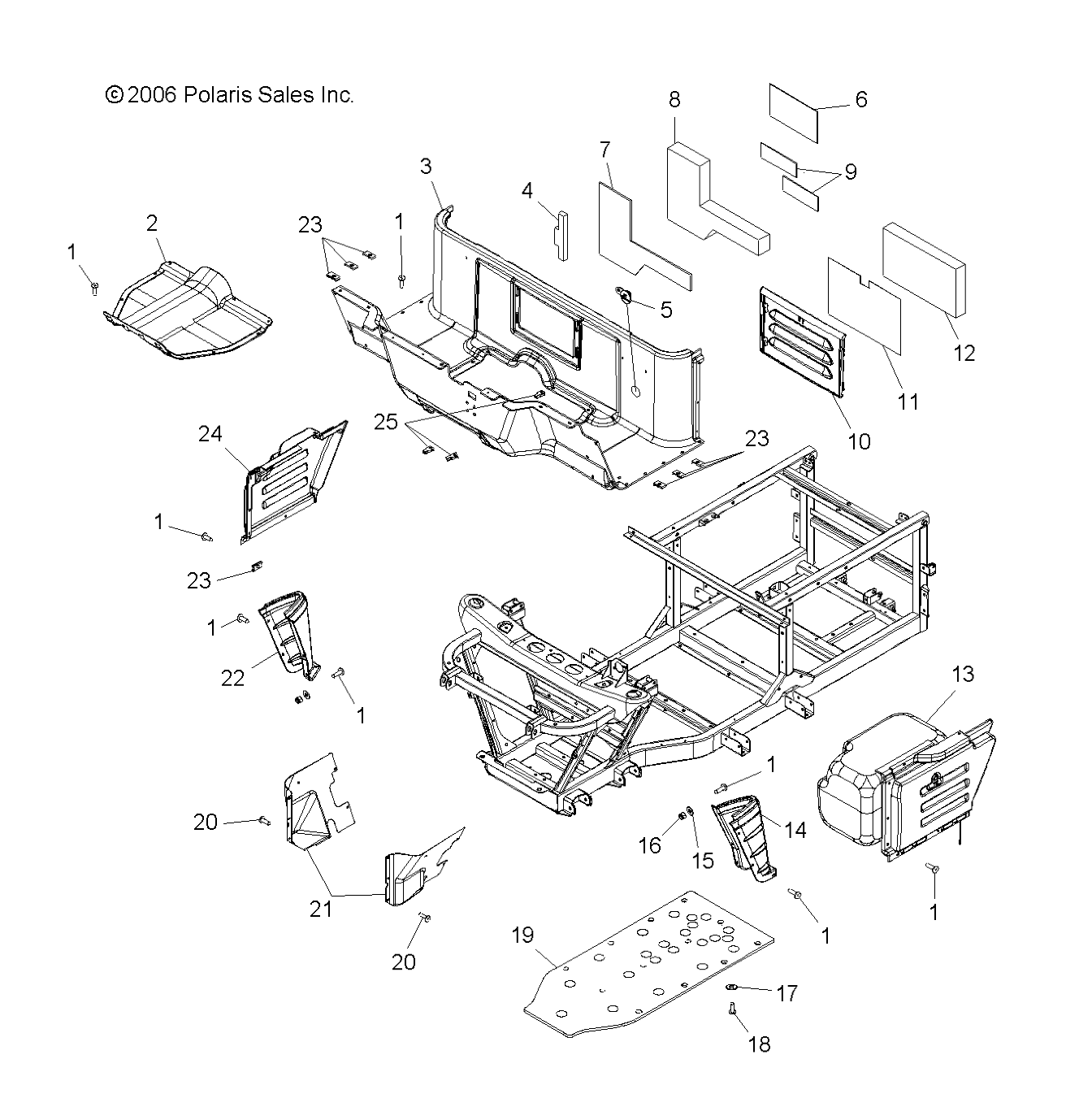 Part Number : 5436534 PANEL-WHEEL WELL LH