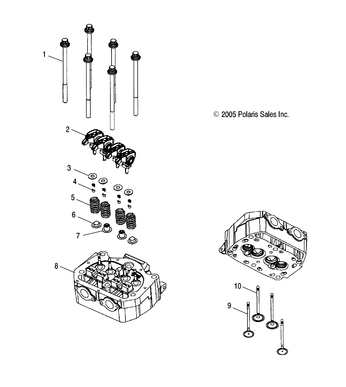 Foto diagrama Polaris que contem a peça 3021598