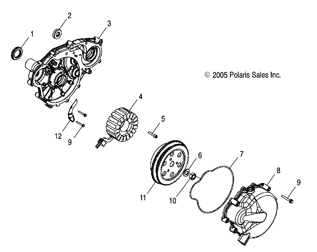 Part Number : 4011981 FLYWHEEL-ATV EFI