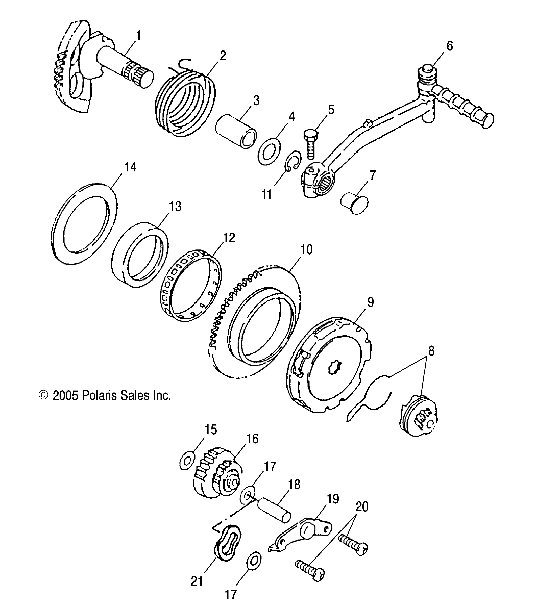 Part Number : 0451746 KICK STARTER SHAFT CAP