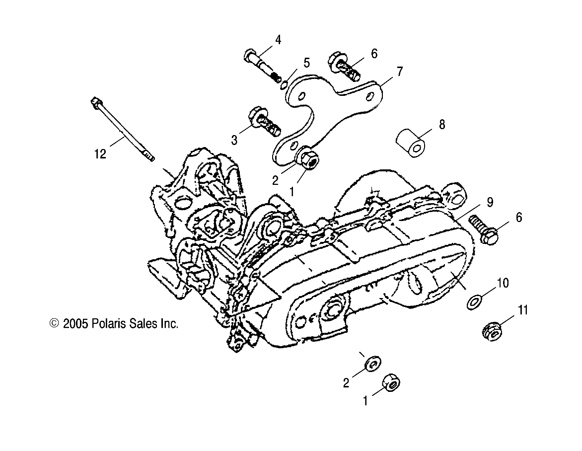 Part Number : 0451814 ASM-ENGINE W/O MUFFLER 50CC