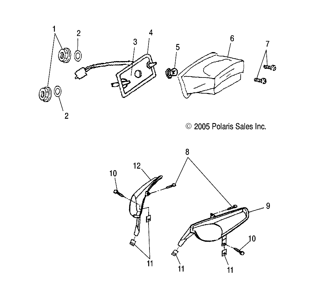 Part Number : 0451799 TAIL LIGHT GASKET