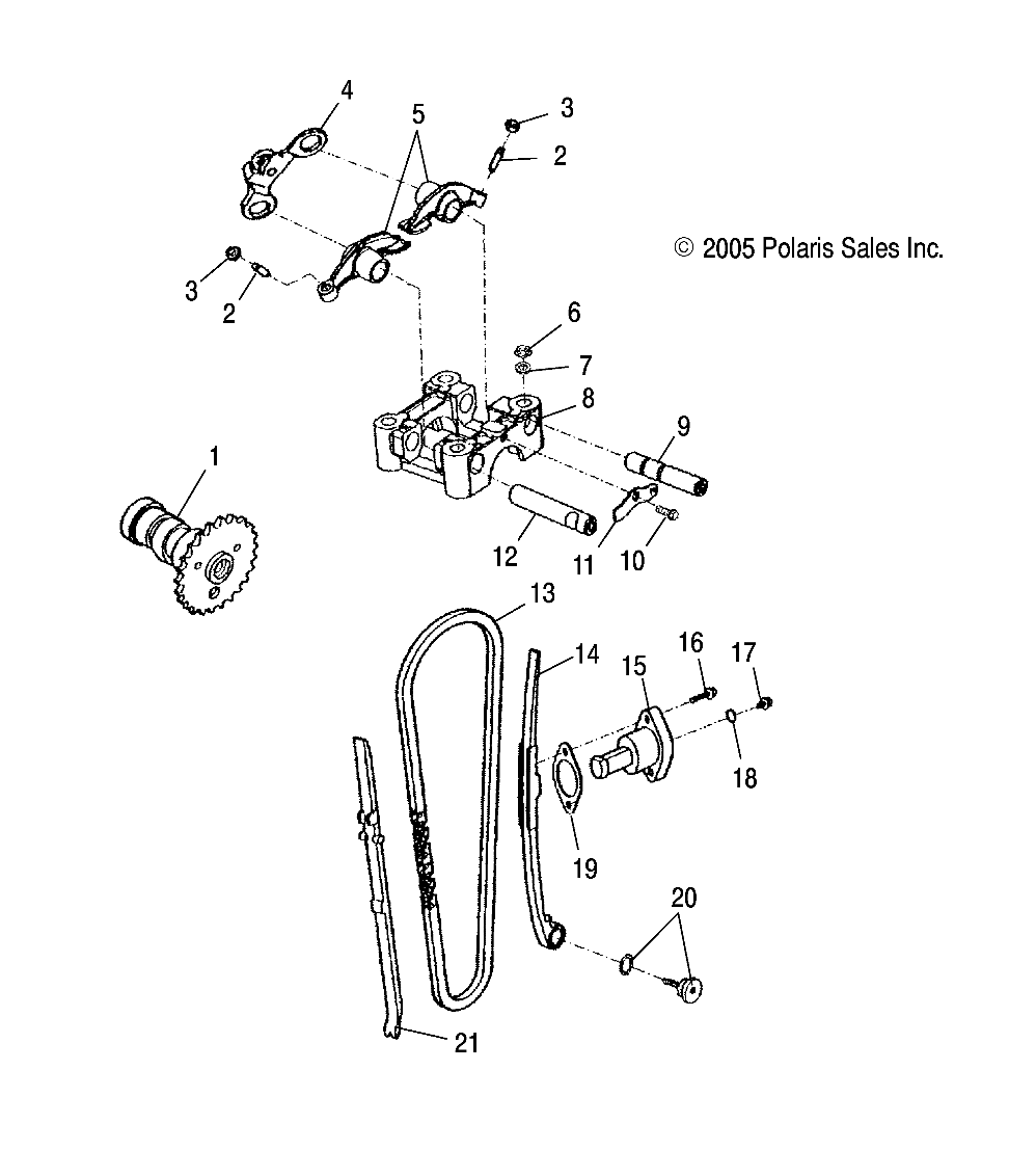 Part Number : 0452415 CAM CHAIN GUIDE  RIGHT