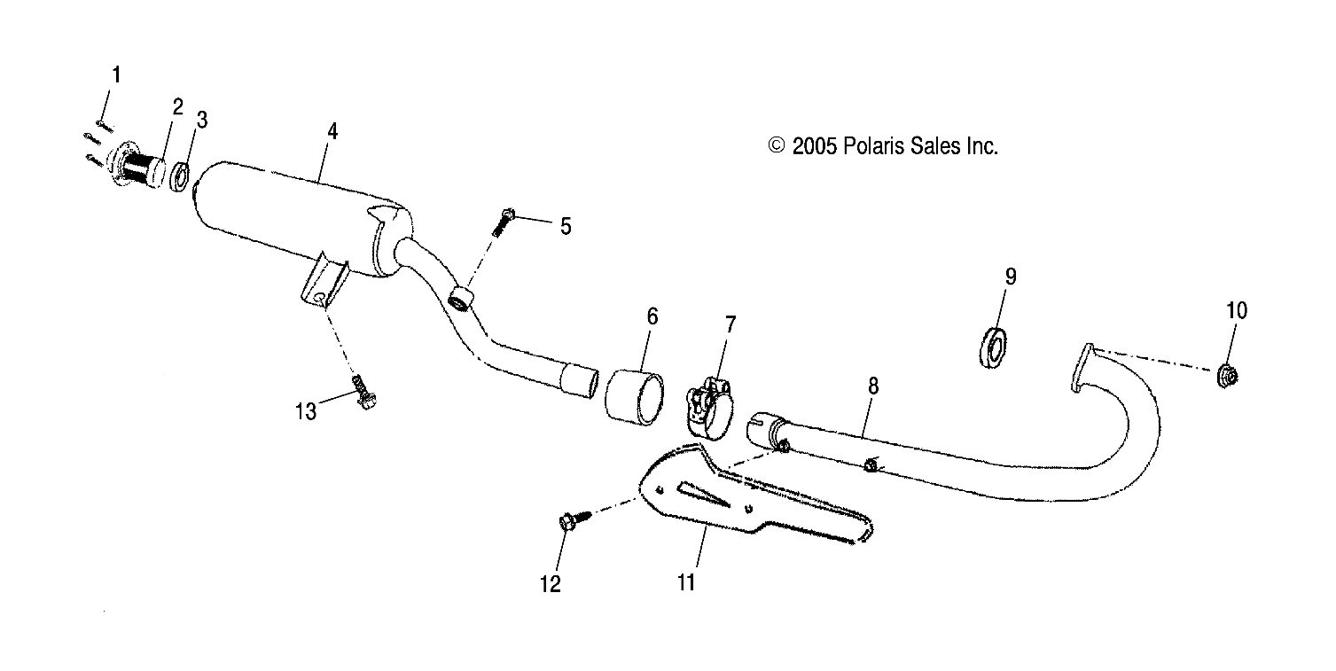 Foto diagrama Polaris que contem a peça 0450684