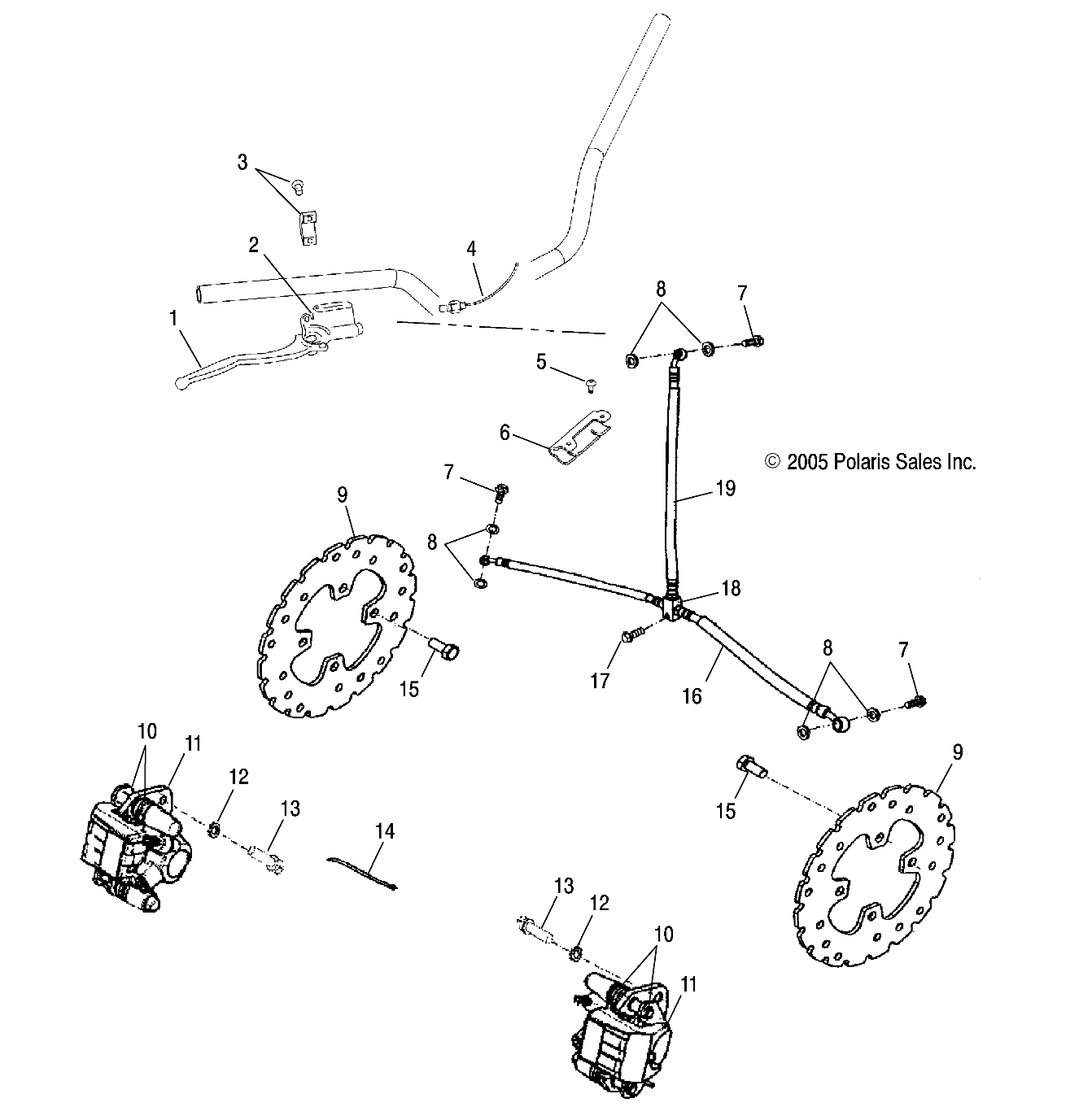 Foto diagrama Polaris que contem a peça 2202409