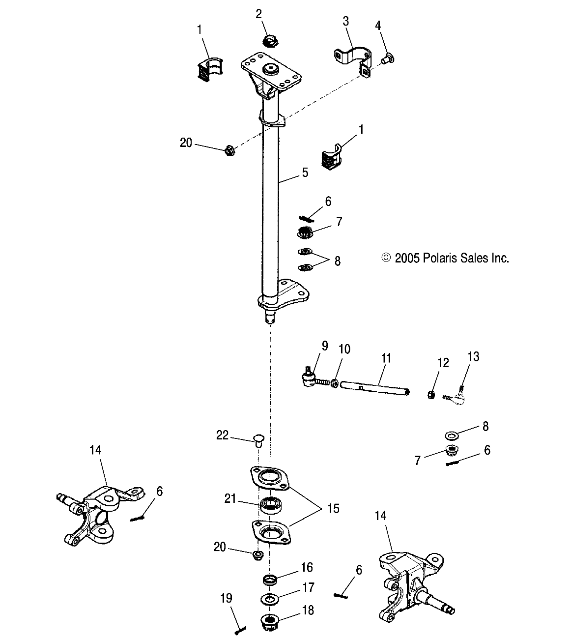 Foto diagrama Polaris que contem a peça 0453082